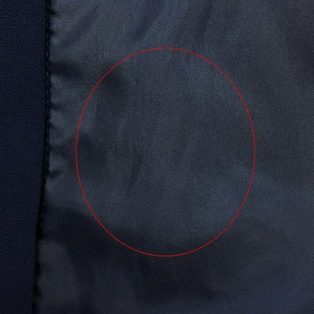 INDEX(インデックス)のインデックス ワンピース シャツ Iライン 膝丈 無地 長袖 M 紺 青 レディースのワンピース(ひざ丈ワンピース)の商品写真