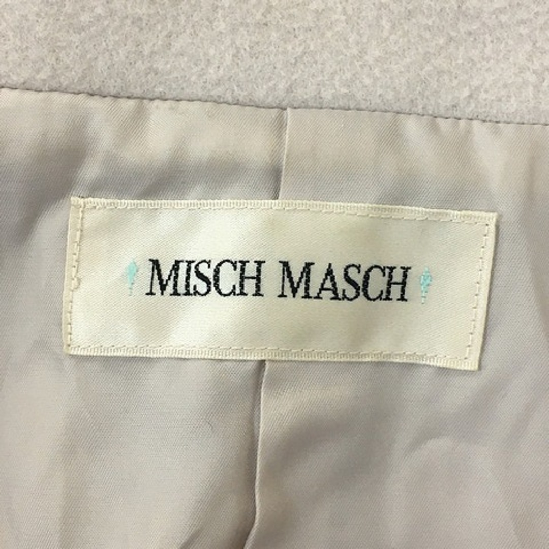 MISCH MASCH(ミッシュマッシュ)のミッシュマッシュ コート チェスター ロング 刺繍 長袖 M グレー ピンク レディースのジャケット/アウター(その他)の商品写真