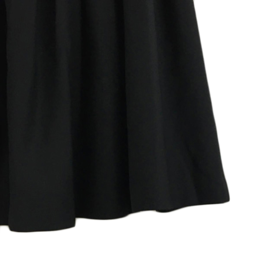 Ebonyivory(エボニーアイボリー)のエボニーアイボリー スカート フレア タック ミニ ウール 無地 F 黒 レディースのスカート(ミニスカート)の商品写真
