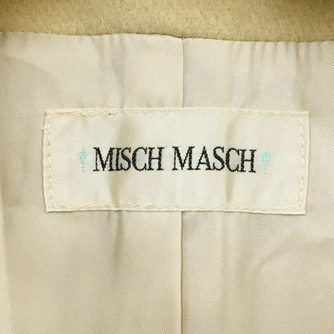 MISCH MASCH(ミッシュマッシュ)のミッシュマッシュ コート ノーカラー ブローチ ファー ウール M ベージュ レディースのジャケット/アウター(その他)の商品写真