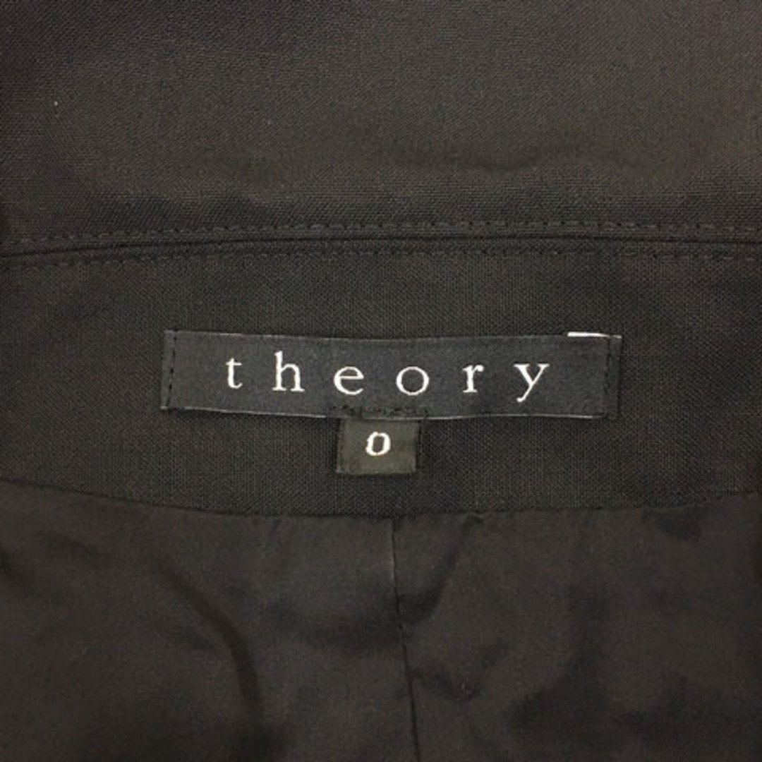 theory(セオリー)のセオリー ジャケット テーラード シングル 肩パット ウール 長袖 0 黒 レディースのジャケット/アウター(その他)の商品写真