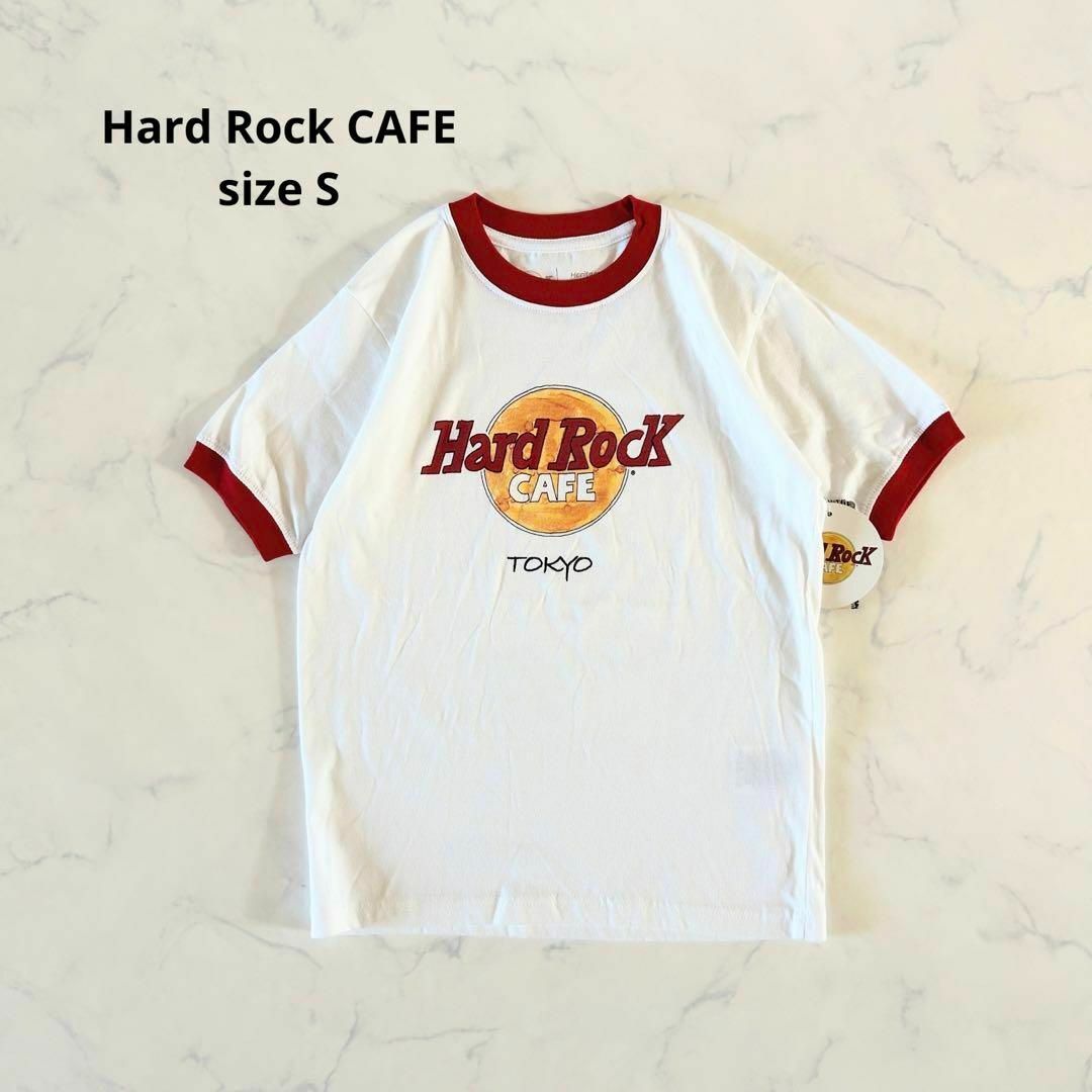 【新品】Sサイズ Hard Rock CAFE リンガーTシャツ カフェ 東京