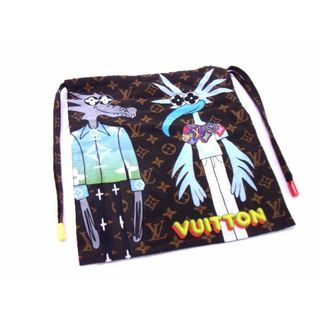 ルイヴィトン(LOUIS VUITTON)の■新品同様■ LOUIS VUITTON ヴィトン MP2954 モノグラム LVフレンズ ヴァージルアブロー コットン×シルク ポーチ ブラウン系 AI4481QZ(その他)