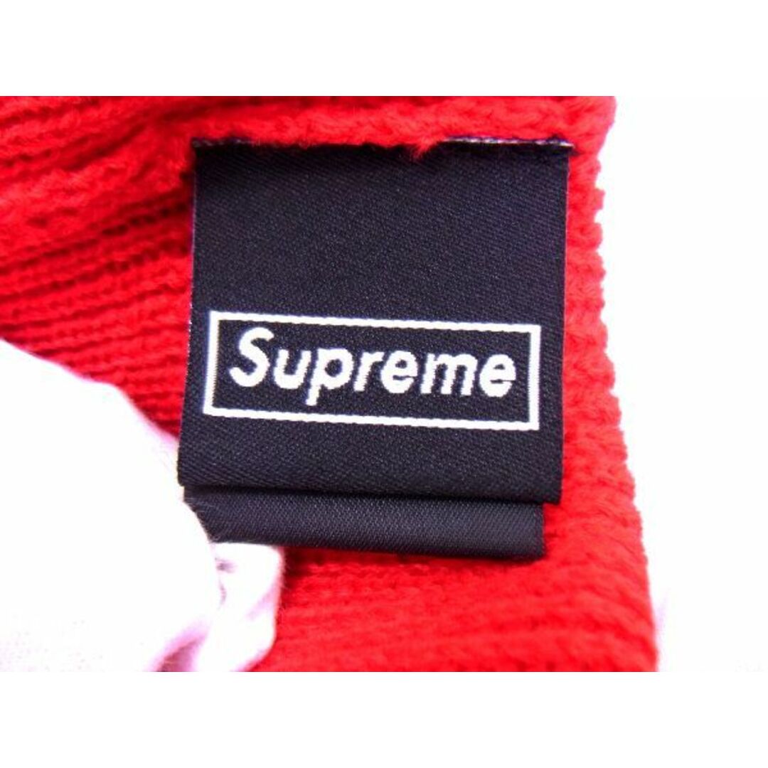 ■新品■未使用■ Supreme シュプリーム ニューエラコラボ ボックスロゴ アクリル100％ バラクラバ 帽子 レッド系 AJ3452yk