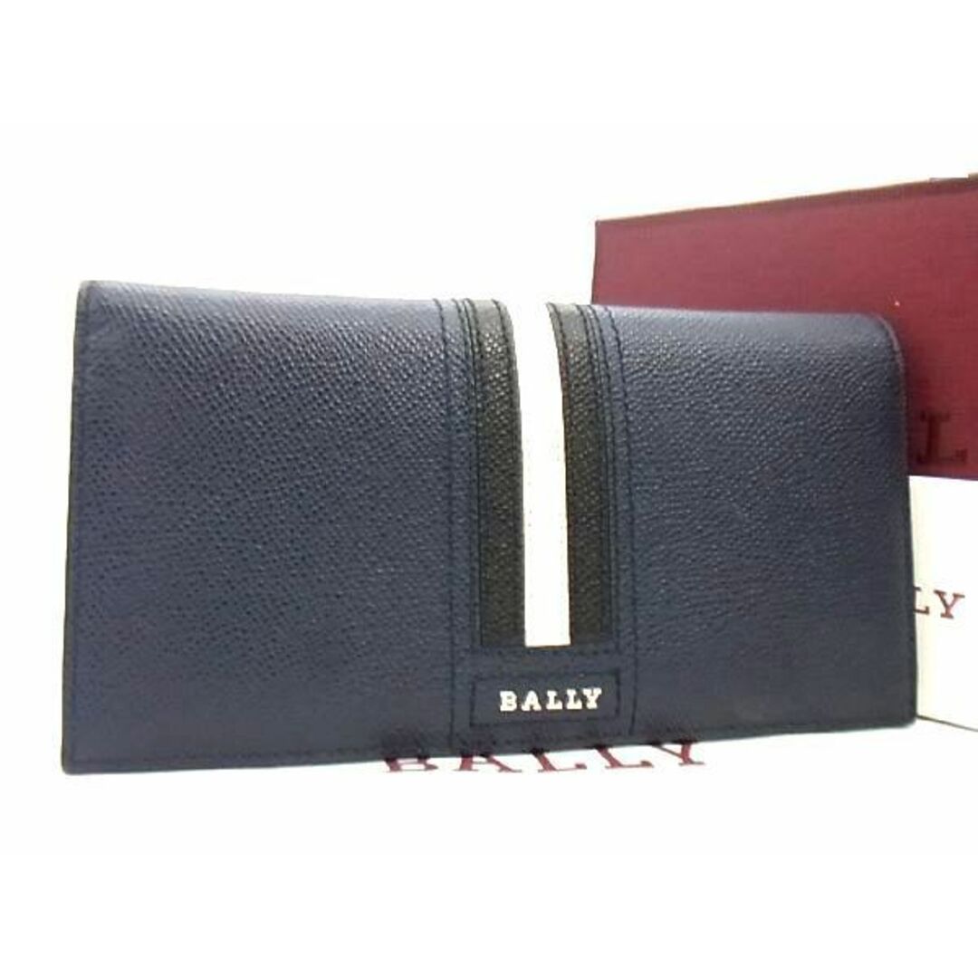 Bally(バリー)の■新品■未使用■ BALLY バリー タリロ レザー 二つ折り 財布 ウォレット 小銭入れ 札入れ メンズ ブルー系×ブラック系 AF7674sO メンズのファッション小物(長財布)の商品写真