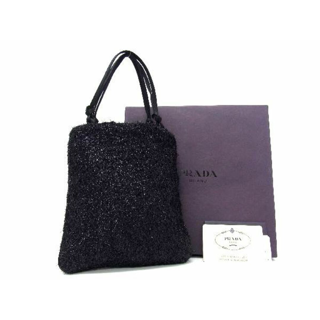 ■希少■新品■未使用■ PRADA プラダ B8698 ナイロン×ウール ハンドバッグ トートバッグ レディース ブラック系 BD0462hz