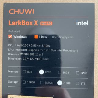 CHUWI - 新品 CHUWI LarkBox X 2023 ミニPC Intel N100の通販 by リン