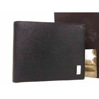 ダンヒル(Dunhill)の■新品■未使用■ dunhill ダンヒル レザー 二つ折り 財布 ウォレット 札入れ 小銭入れ カード入れ メンズ ブラック系 AI2004ｵZ(長財布)