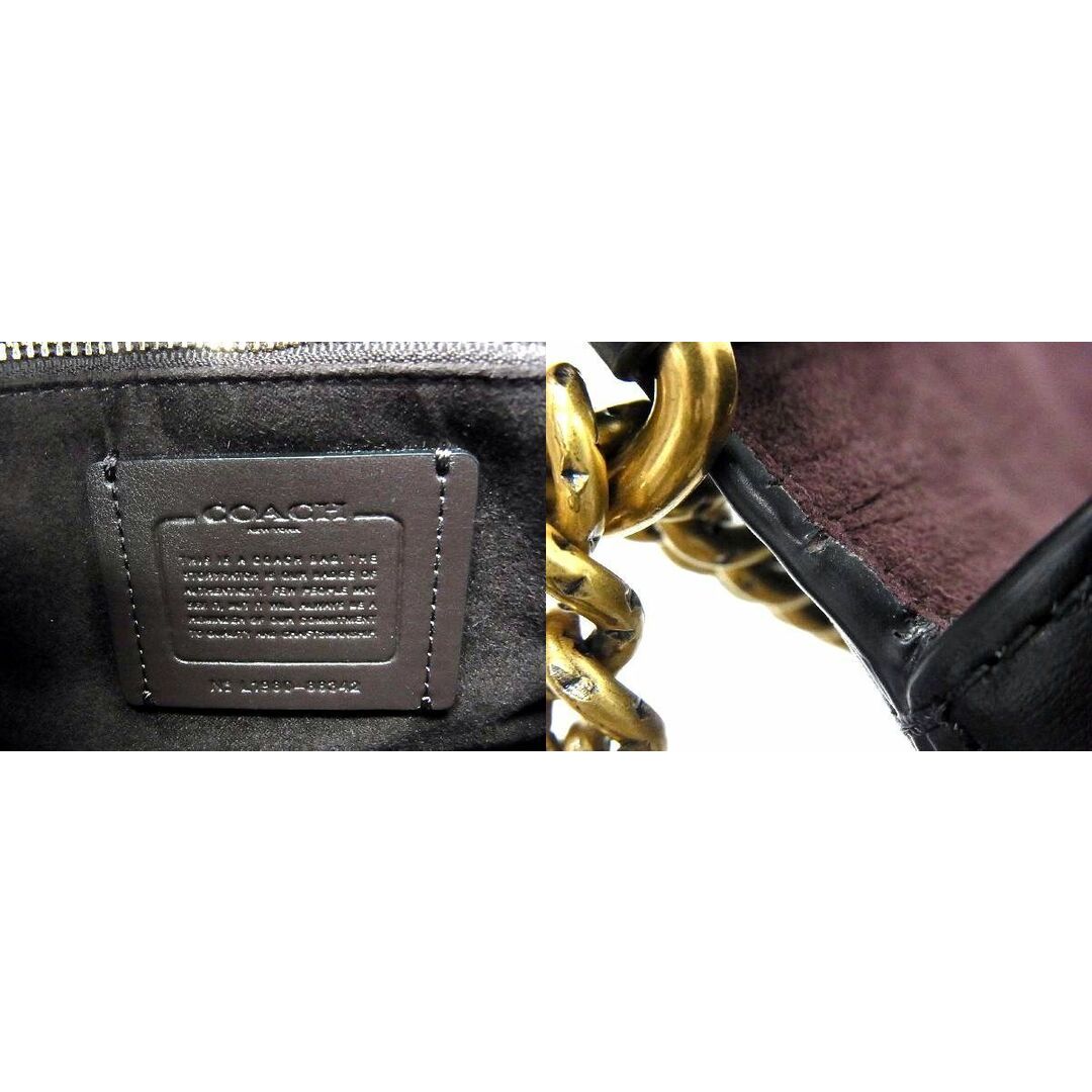 □極美品□ COACH コーチ 88342 ハットン レザー チェーン ターン