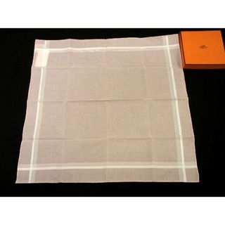 エルメス(Hermes)の■新品■未使用■ HERMES エルメス コットン100% ハンカチ ハンカチーフ レディース ピンク系×ホワイト系 AG4064WZ(その他)