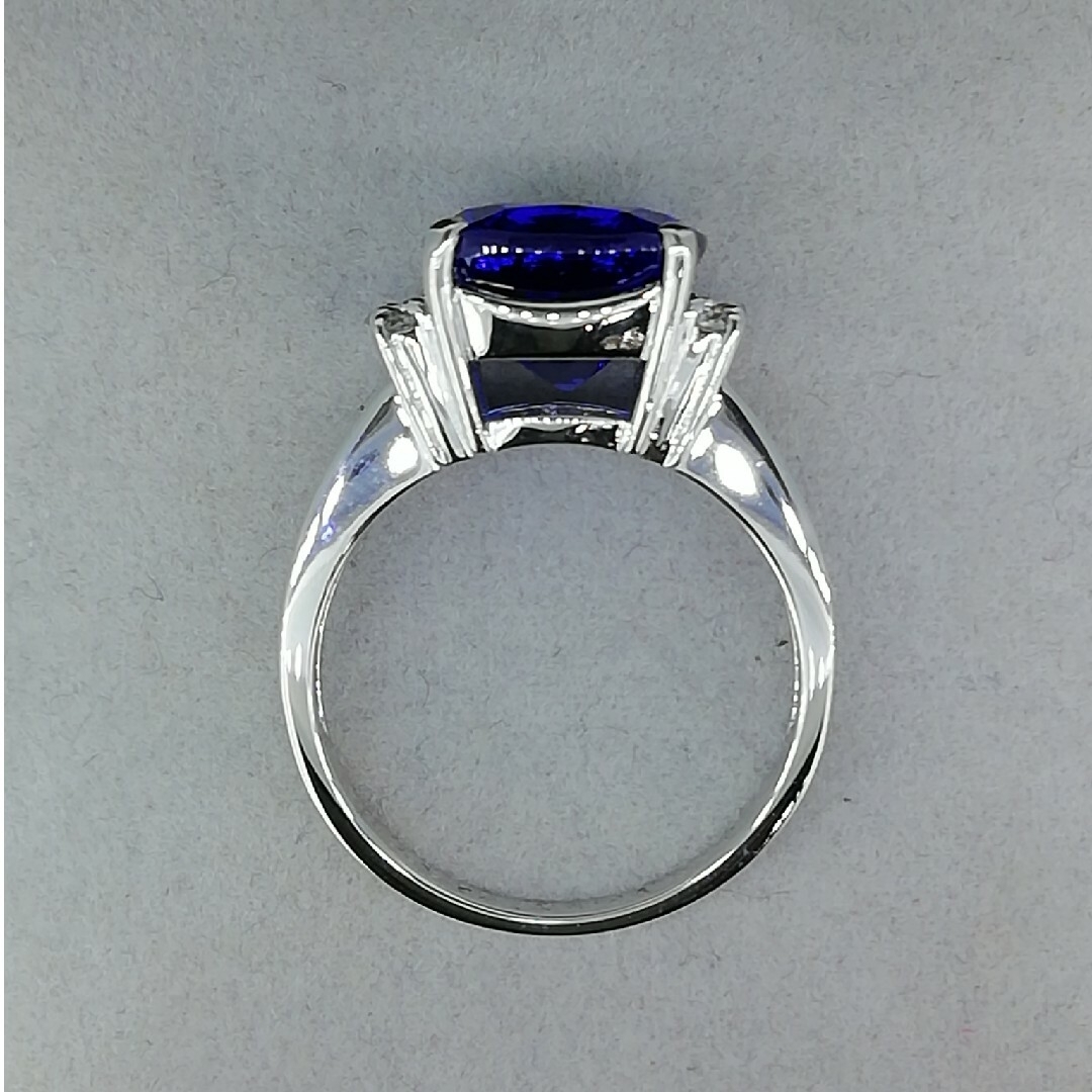 Pt900✨タンザナイト5.06ct✨ダイヤ0.40ct✨綺麗リング✨QVC商品 レディースのアクセサリー(リング(指輪))の商品写真