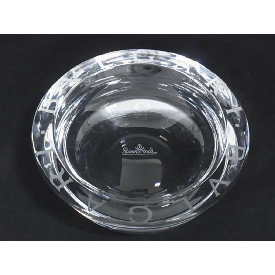 ■極美品■ BVLGARI ブルガリ Rosenthal ローゼンタール 灰皿 アッシュトレイ 小物入れ インテリア クリア AG9505ｱZ