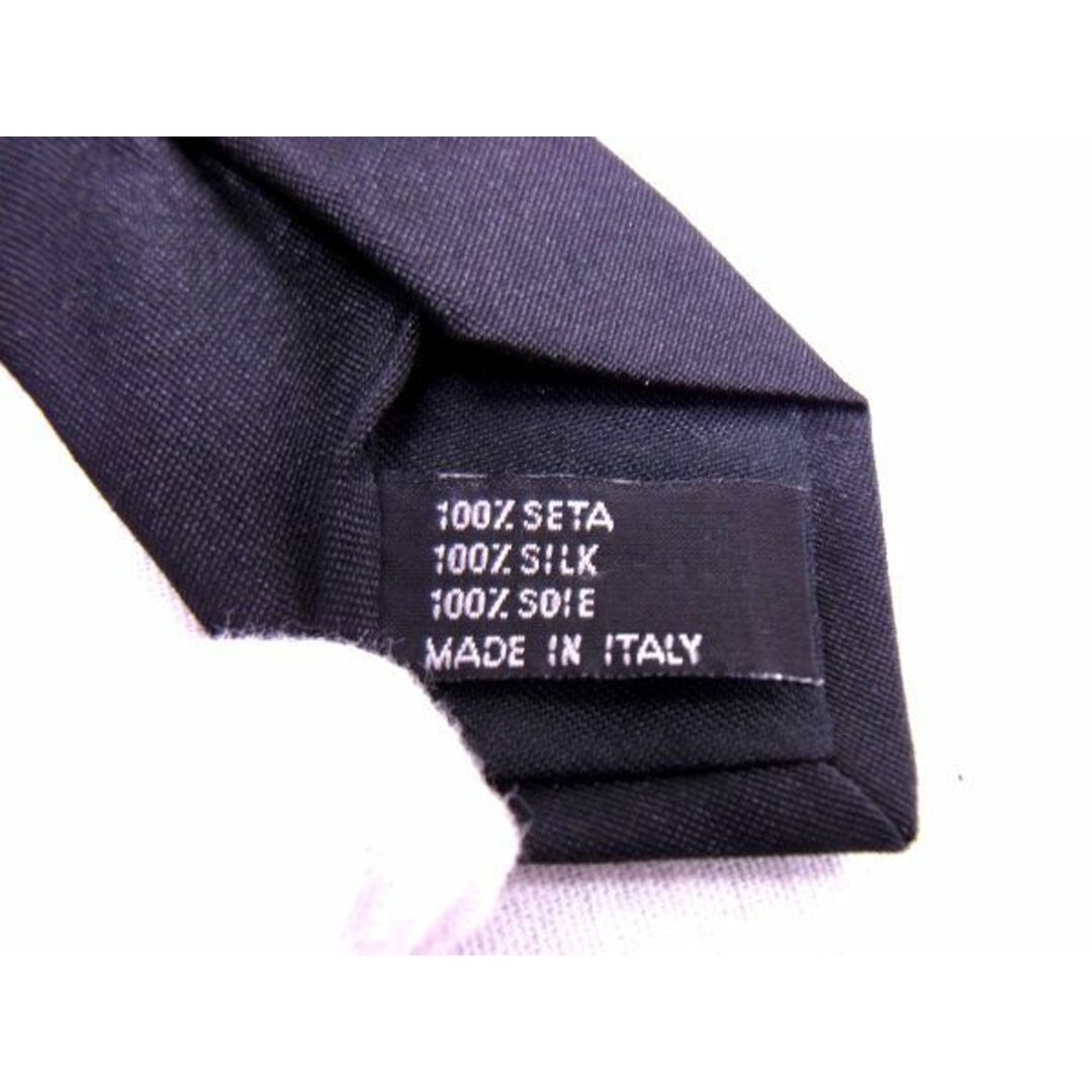 ■極美品■ PRADA プラダ シルク100％ ネクタイ メンズ ブラック系 AJ8248ｱZ 4