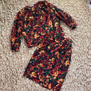 Yves Saint Laurent - 【新品】イヴサンローラン セットアップ 花柄 M