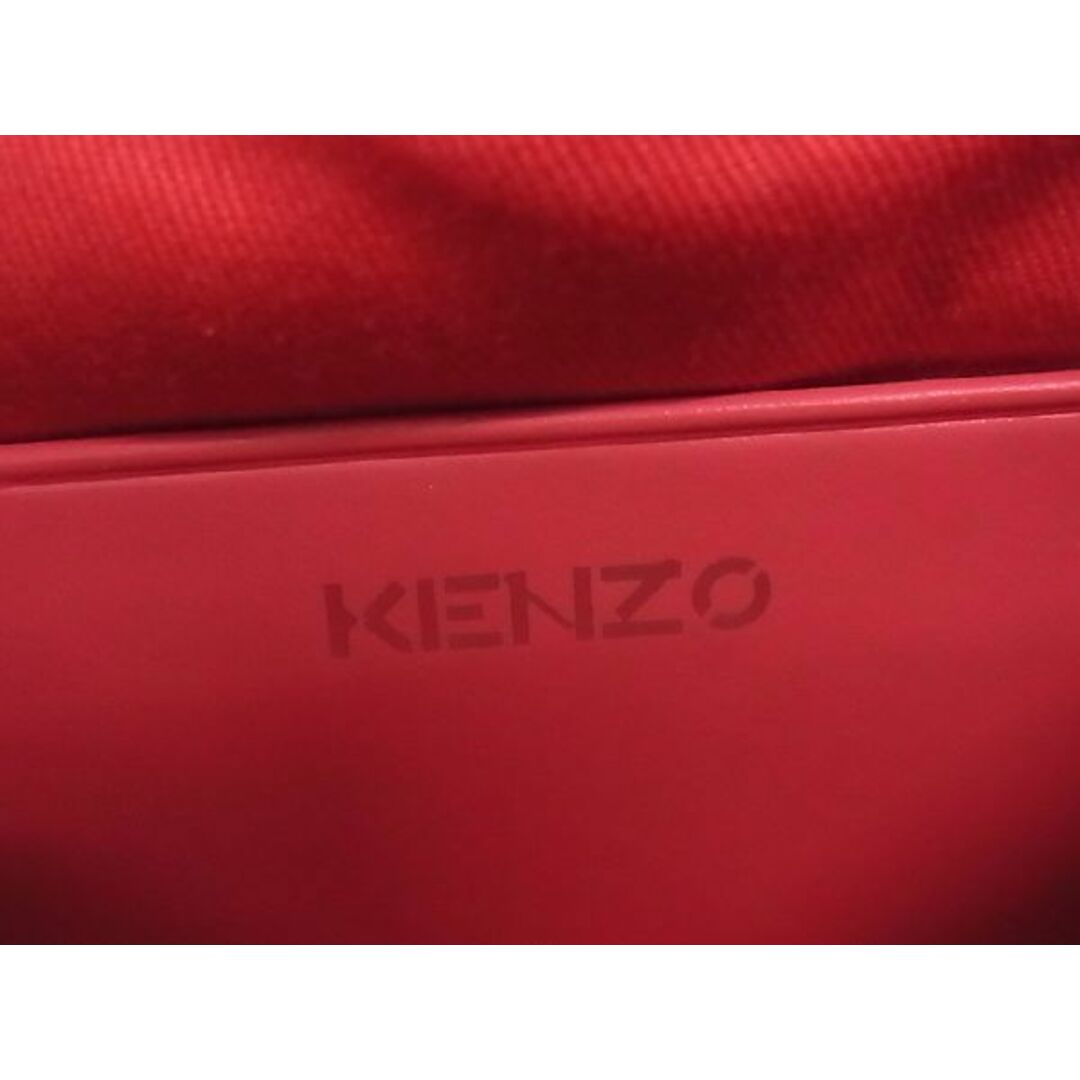 ■新品■未使用■ KENZO ケンゾー ポリエステル×レザー ワンショルダー ショルダーバッグ 肩掛けかばん ピンク系×ブラック系 AI9204ｱZ 8