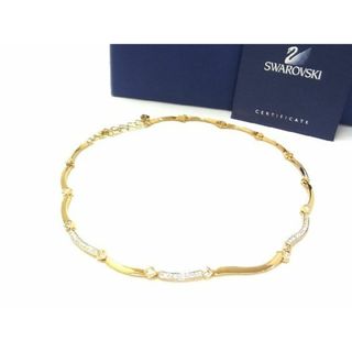 ■新品■未使用■ SWAROVSKI スワロフスキー ラインストーン ネックレス 首飾り アクセサリー レディース ゴールド系 AG6743WP