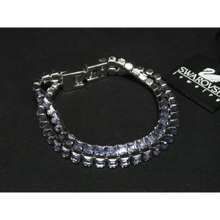 スワロフスキー(SWAROVSKI)の■新品■未使用■ SWAROVSKI スワロフスキー ラインストーン ブレスレット バングル アクセサリー レディース パープル系 AH6599ｵZ(その他)