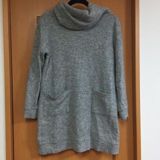 エージーバイアクアガール(AG by aquagirl)の新品同様 AG byaquagirlタートルネックニットワンピース UNIQLO(ひざ丈ワンピース)