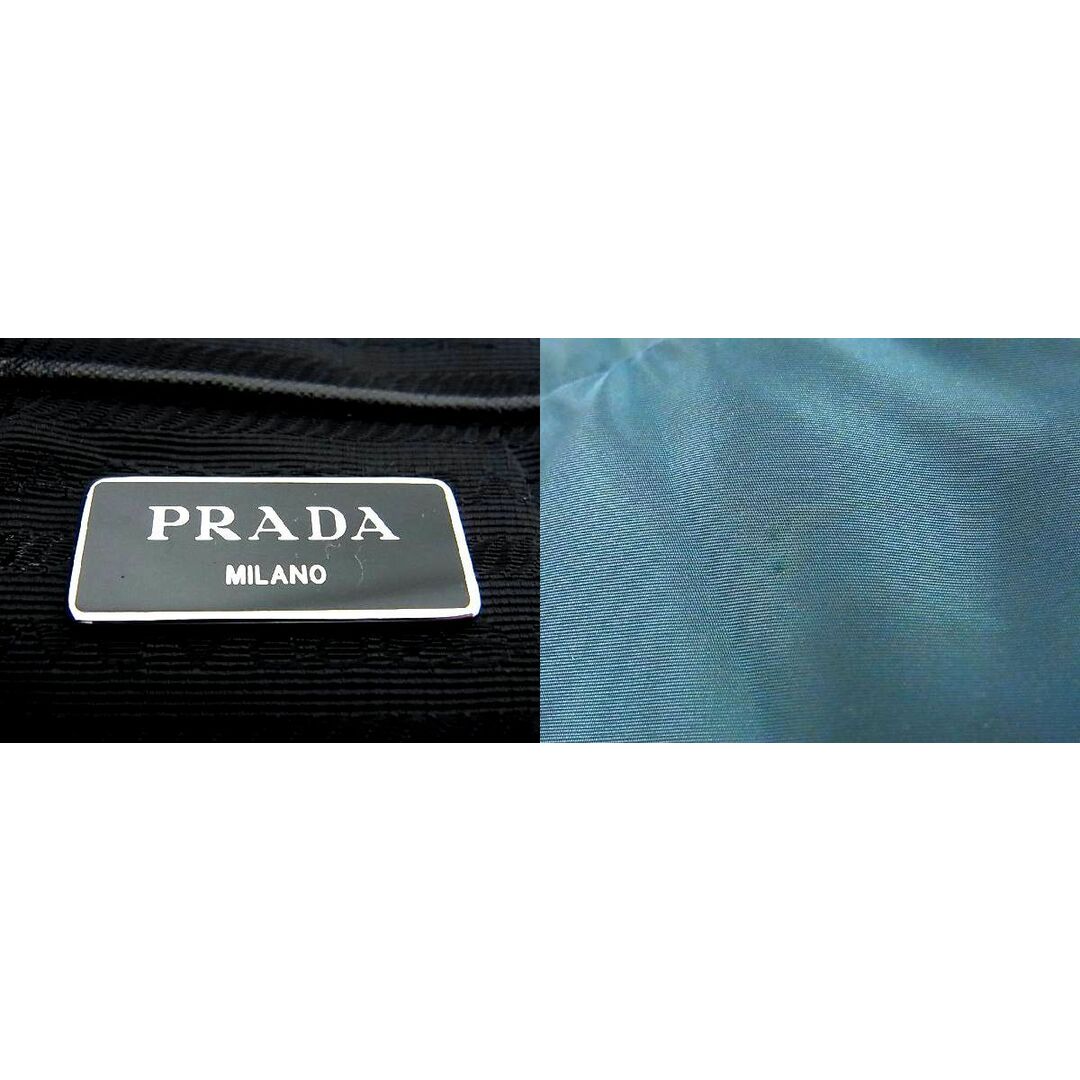 ■極美品■ PRADA プラダ テスートナイロン 2WAY ハンドバッグ ショルダー クロスボディ 手提げ 斜め掛け ブルー系 AJ3613yZ