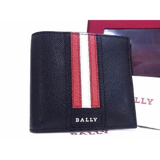 バリー(Bally)の■新品■未使用■ BALLY バリー レッドライン レザー 二つ折り 財布 ウォレット 札入れ カード入れ メンズ ブラック系 AJ6774NZ (長財布)