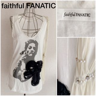 faithful FANATIC/パール付デザイントップス(タンクトップ)