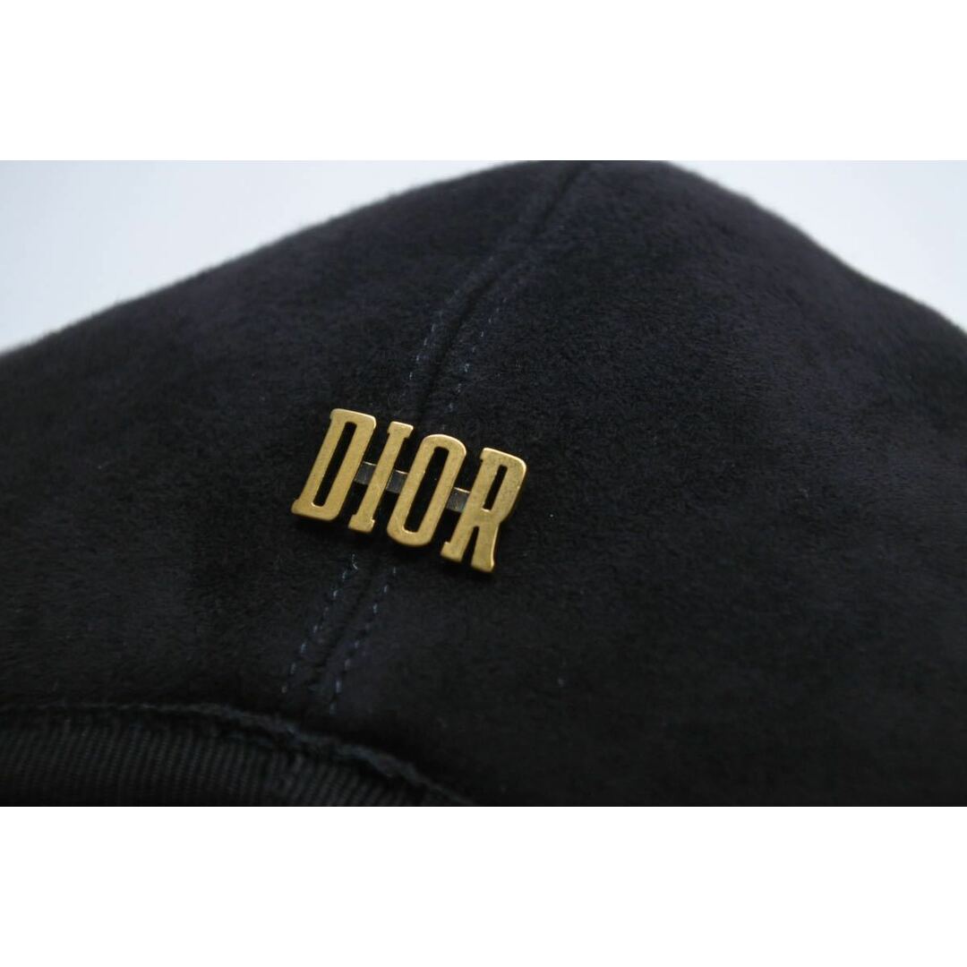 Dior(ディオール)の[USED/中古]Dior ディオール キャスケット スエード レザー ブラック ゴートスキン 85PAR921G704 レディース 57 85PAR921G704 中古 ai-tdc-019206 レディースの帽子(キャスケット)の商品写真