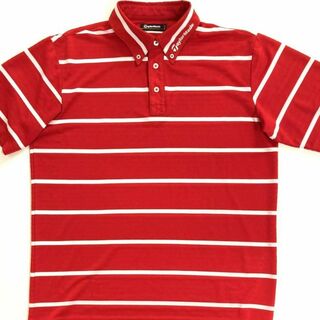 19547　テーラーメイド　メンズ　ポロシャツ　赤　サイズＬ