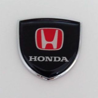 HONDA 　ホンダ　3D金属ステッカー ブラック　1枚