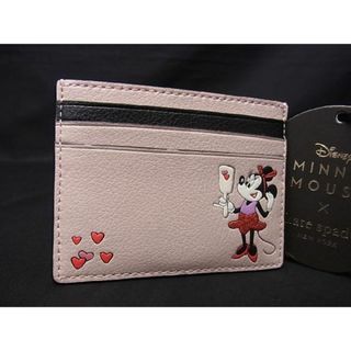 ケイトスペードニューヨーク(kate spade new york)の■新品■未使用■ kate spade ケイトスペード WLR00286 ディズニーコラボ レザー ミニー カードケース ピンクベージュ系 BB7148ｱZ(その他)