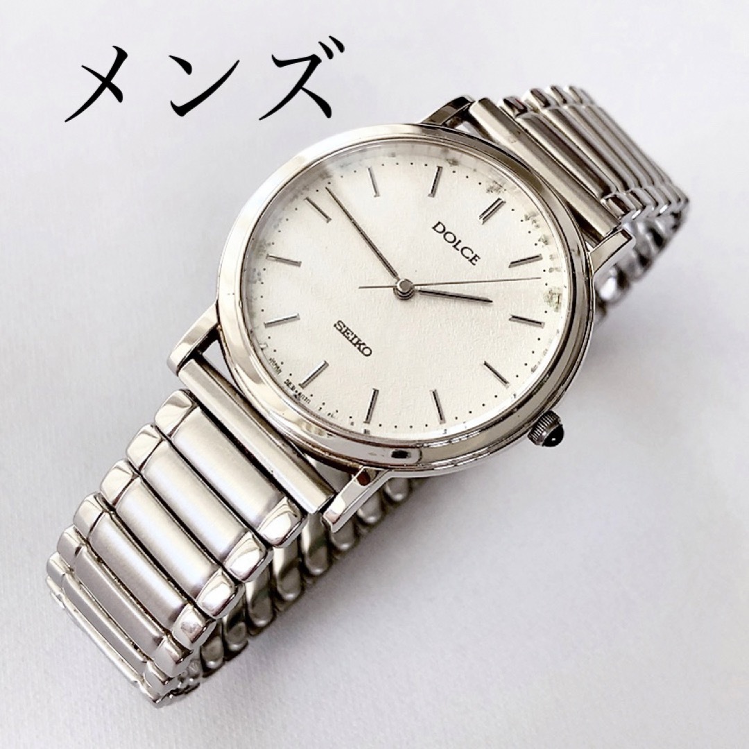 SEIKO Dolce メンズクォーツ腕時計　稼動品　#5E31-6D30