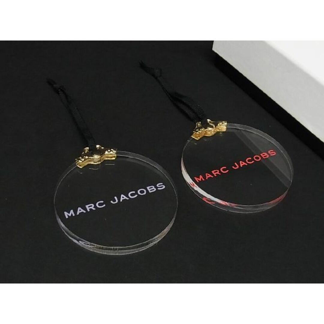 ■新品■未使用■ MARC JACOBS マークジェイコブス ラウンド オーナメント オブジェ インテリア 2点セット クリア系 AI8740QZ