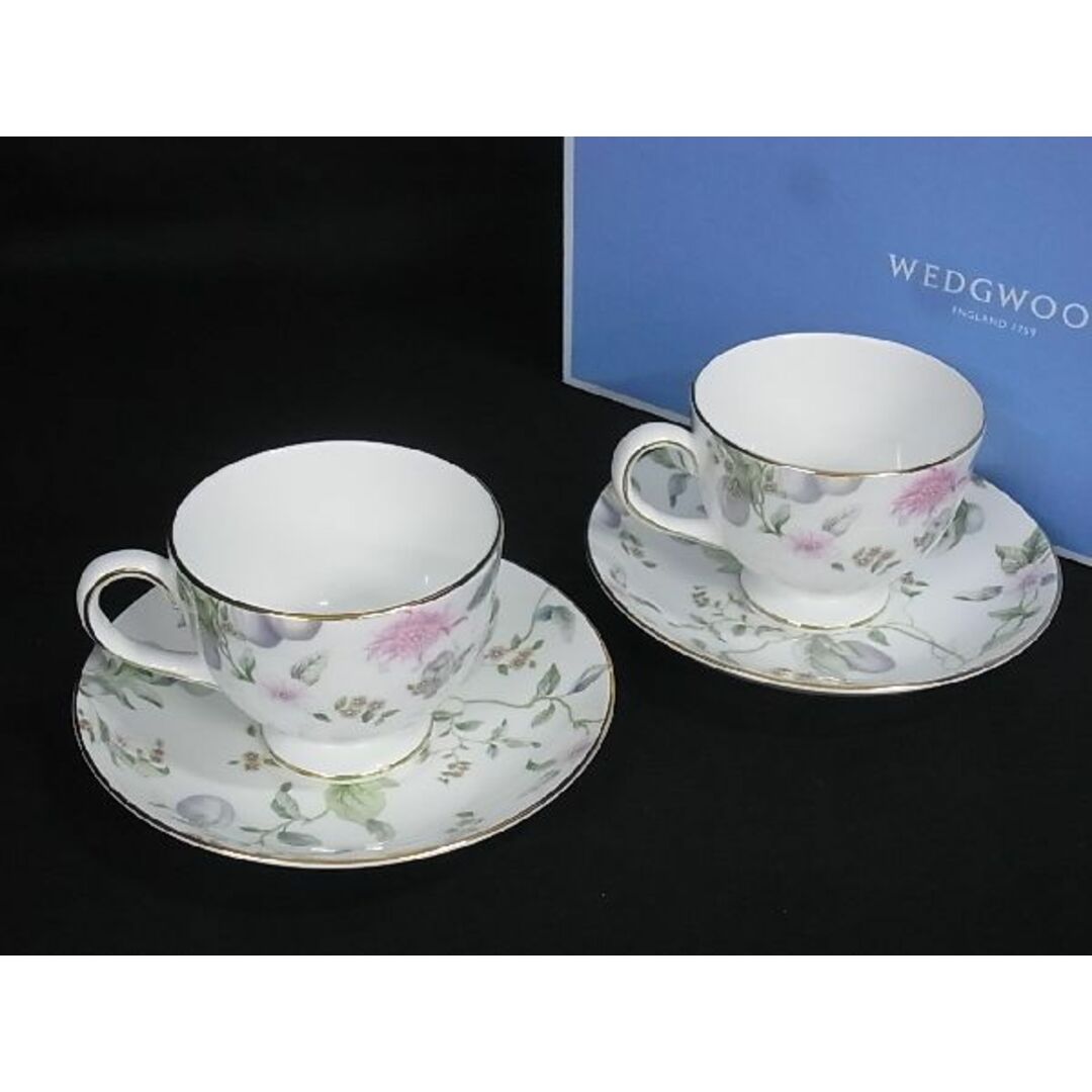 新品未使用:ウェッジウッド WEDGWOOD ティーカップ&ソーサー プラム