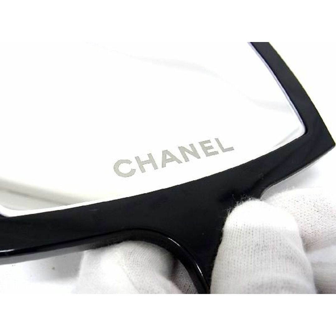 ■極美品■ CHANEL シャネル ココマーク ミラー ハンドミラー 鏡 手鏡 コスメ レディース ブラック系 AF8224ｱZ 2