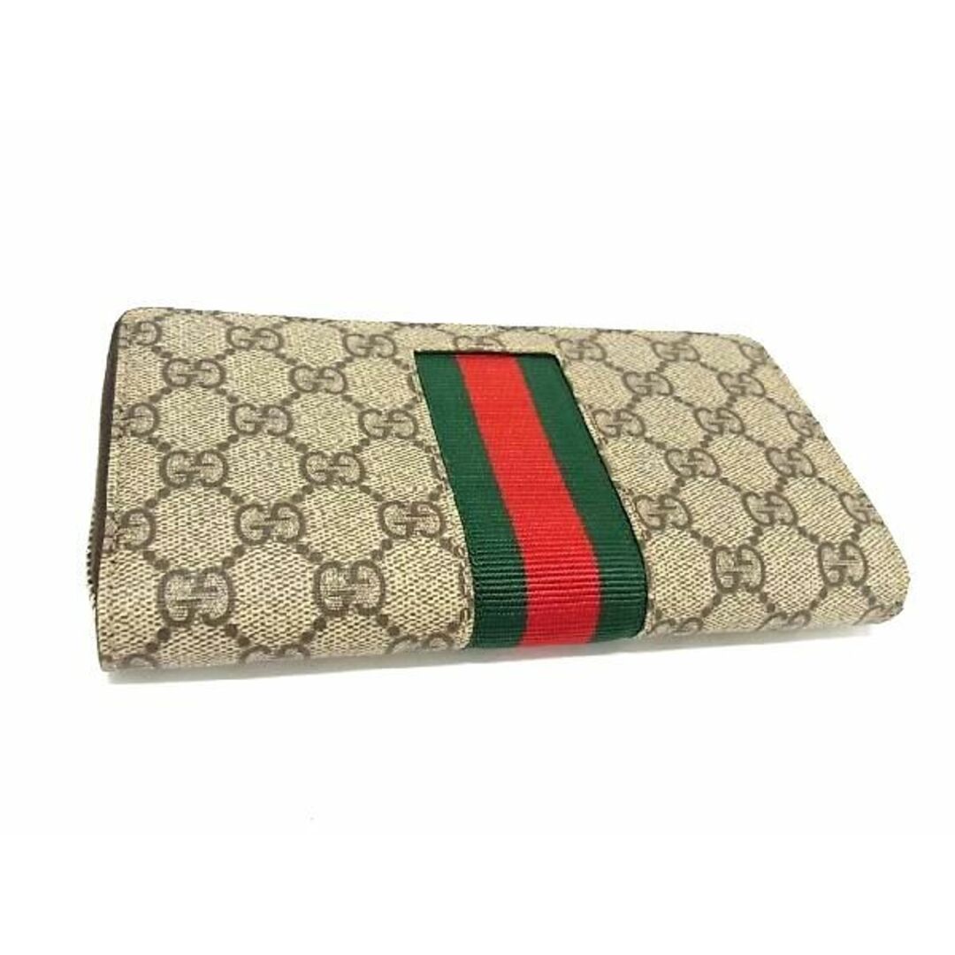 ■新品■未使用■ GUCCI グッチ 408831 オフィディア GG柄 PVC ビー 蜂 ラウンドファスナー 長財布 ウォレット ベージュ系  AJ7047MZ