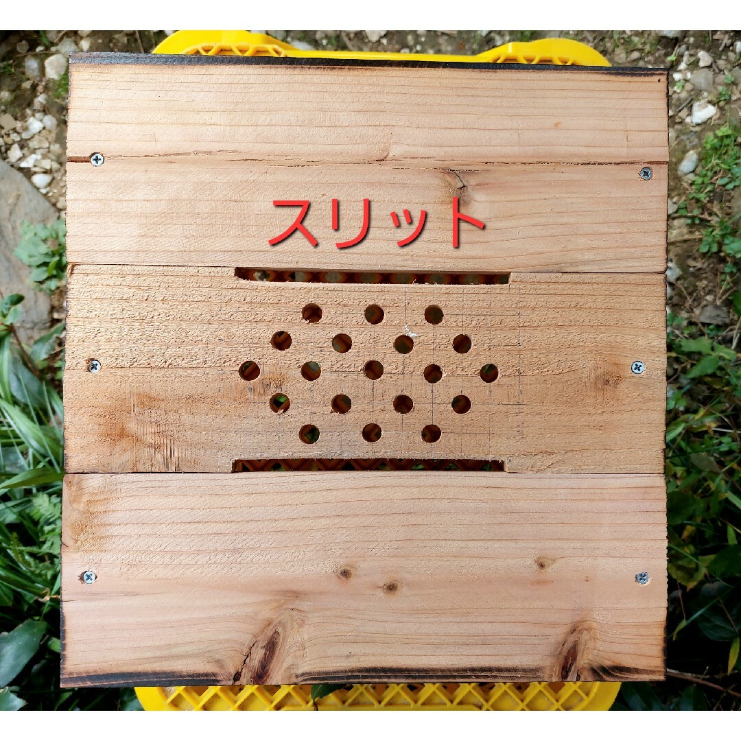 花紋養蜂場】日本蜜蜂巣箱(重箱式) 基台+継箱2段 - 虫類