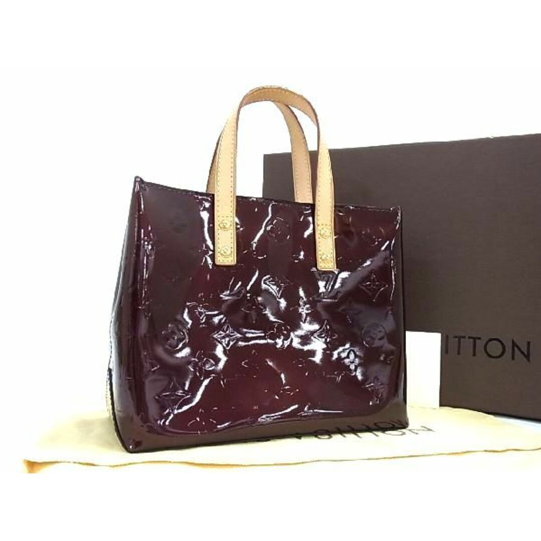 ■極美品■ LOUIS VUITTON ルイヴィトン M91993 モノグラム ヴェルニ リードPM ハンドバッグ トート ダークブラウン系 AG4535ｱZ