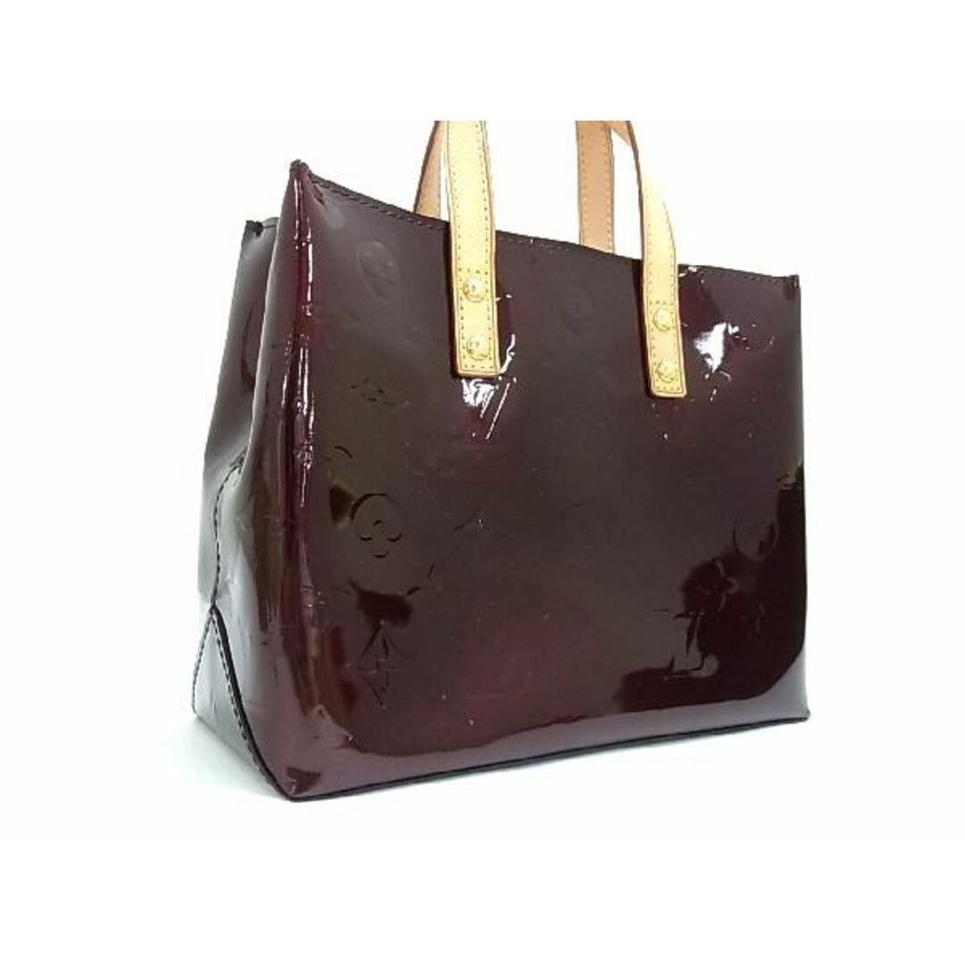 ■極美品■ LOUIS VUITTON ルイヴィトン M91993 モノグラム ヴェルニ リードPM ハンドバッグ トート ダークブラウン系 AG4535ｱZ