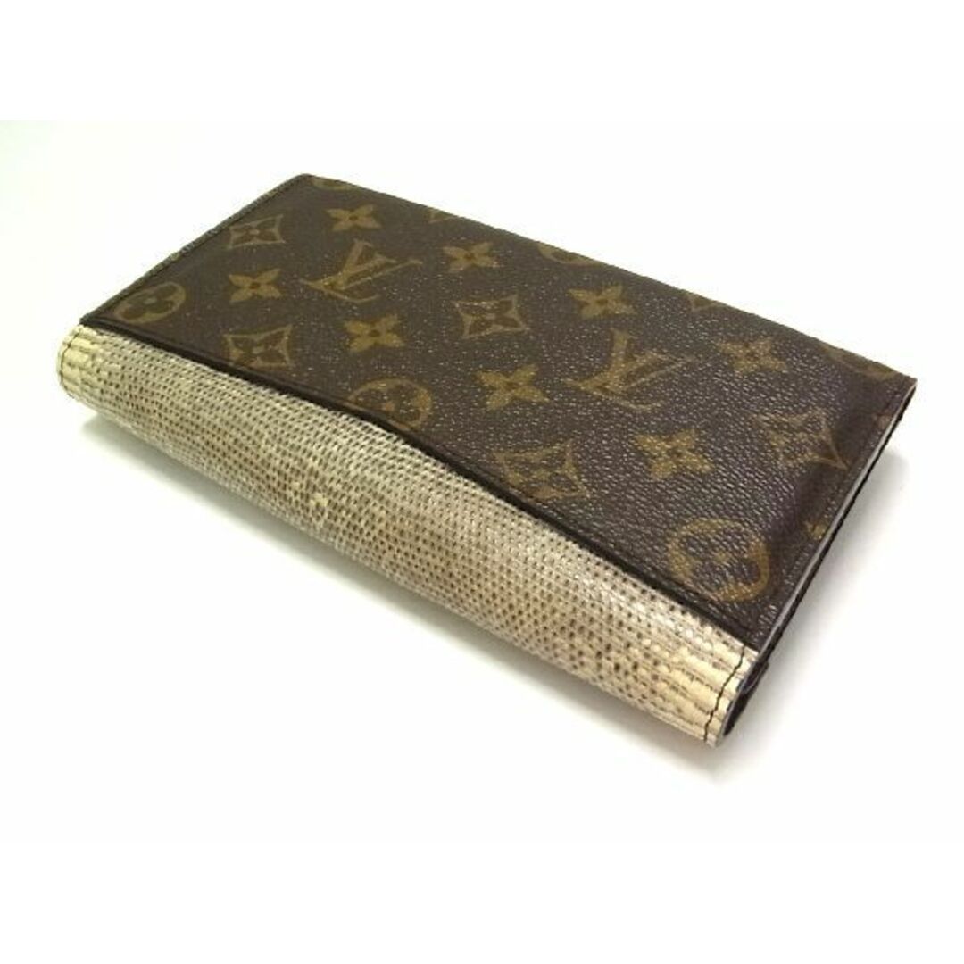 LOUIS VUITTON(ルイヴィトン)の■希少■極上■本物■極美品■ LOUIS VUITTON ヴィトン N91288 ポルトフォイユモノグラムエキゾチック リザード等 ブラウン系 AJ5102ｍz レディースのファッション小物(財布)の商品写真