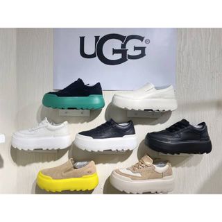 アグ(UGG)の【売薬済】UGG アグ マリン メガ スリッポン 24.5cm 中古超美品！(スリッポン/モカシン)