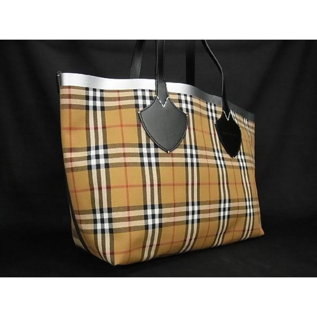 BURBERRY(バーバリー)の■新品同様■ BURBERRY バーバリー ノバチェック キャンバス×レザー トートバッグ ショルダー ベージュ系×ブラック系 AN8356  メンズのバッグ(トートバッグ)の商品写真