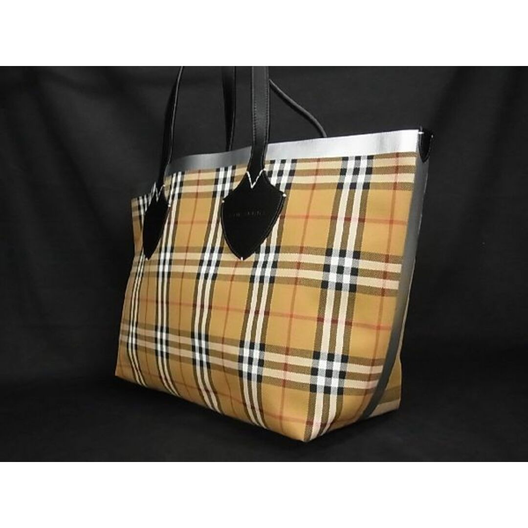 BURBERRY(バーバリー)の■新品同様■ BURBERRY バーバリー ノバチェック キャンバス×レザー トートバッグ ショルダー ベージュ系×ブラック系 AN8356  メンズのバッグ(トートバッグ)の商品写真