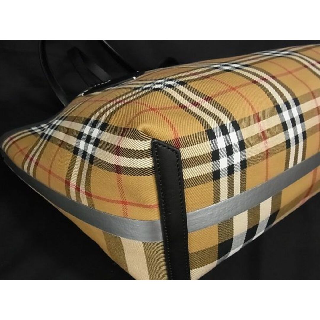 BURBERRY(バーバリー)の■新品同様■ BURBERRY バーバリー ノバチェック キャンバス×レザー トートバッグ ショルダー ベージュ系×ブラック系 AN8356  メンズのバッグ(トートバッグ)の商品写真