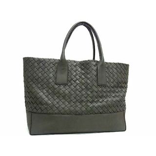 ボッテガヴェネタ(Bottega Veneta)の■極美品■ BOTTEGA VENETA ボッテガヴェネタ イントレチャート レザー ショルダーバッグ トート レディース メンズ グレー系 AL3283(ショルダーバッグ)