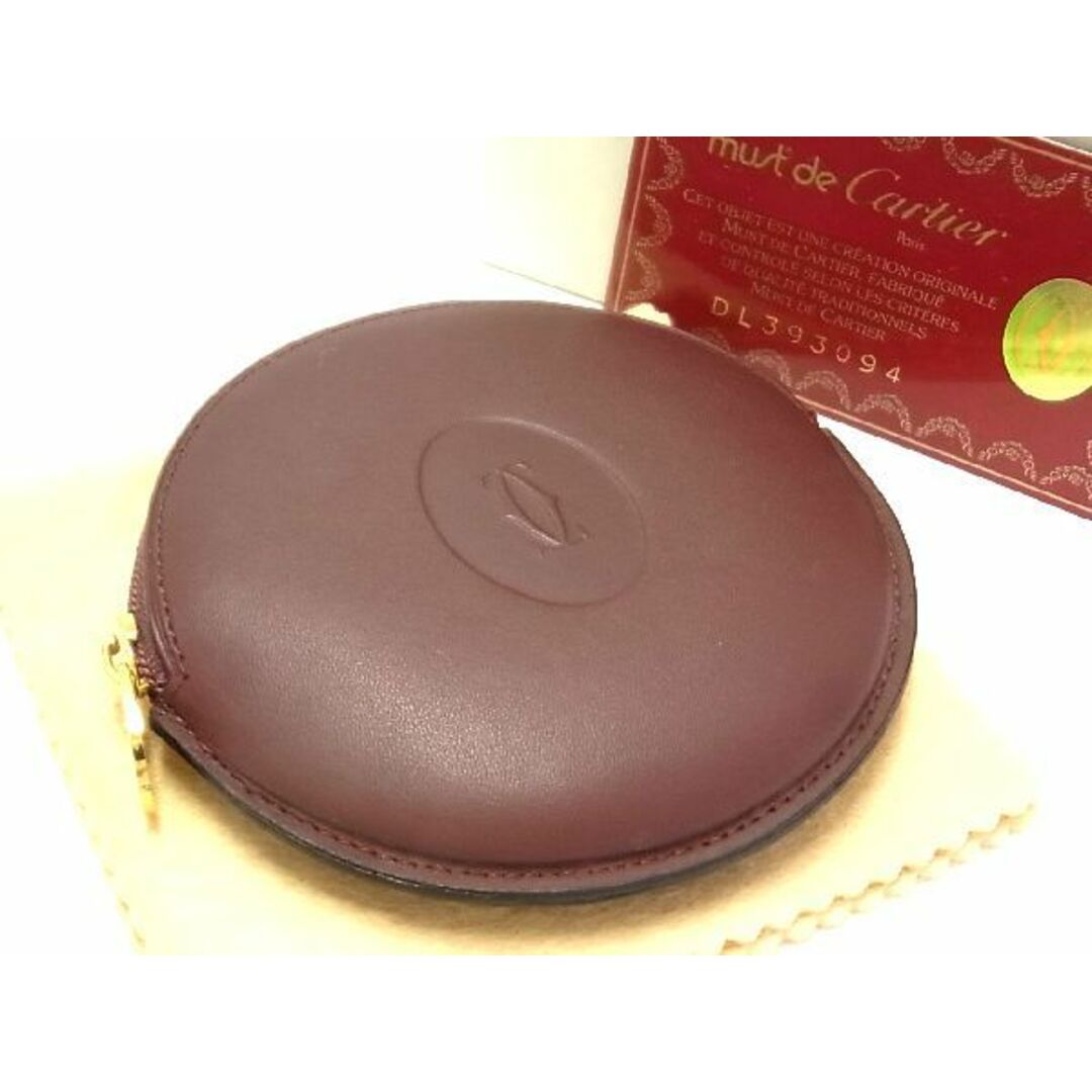■新品■未使用■ Cartier カルティエ マストライン レザー コインケース コインパース 小銭入れ ボルドー系 AN0839その他