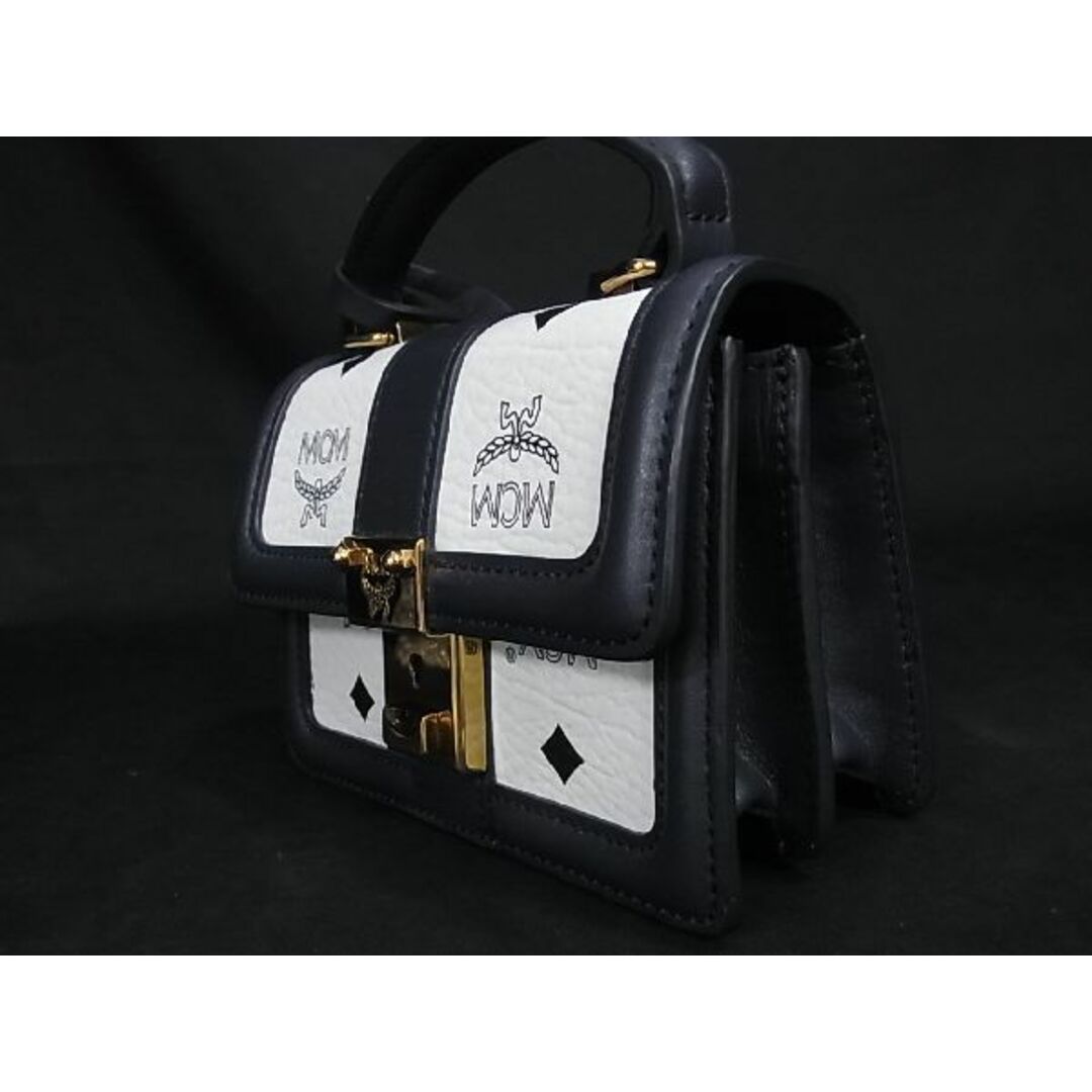 希少　美品　MCM  モノグラム　黒色　2wayハンドバッグ　ショルダーバッグ