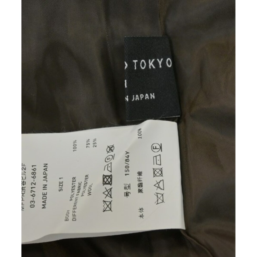 UNITED TOKYO(ユナイテッドトウキョウ)のUNITED TOKYO シャツワンピース 1(S位) 茶x黒 【古着】【中古】 レディースのワンピース(その他)の商品写真