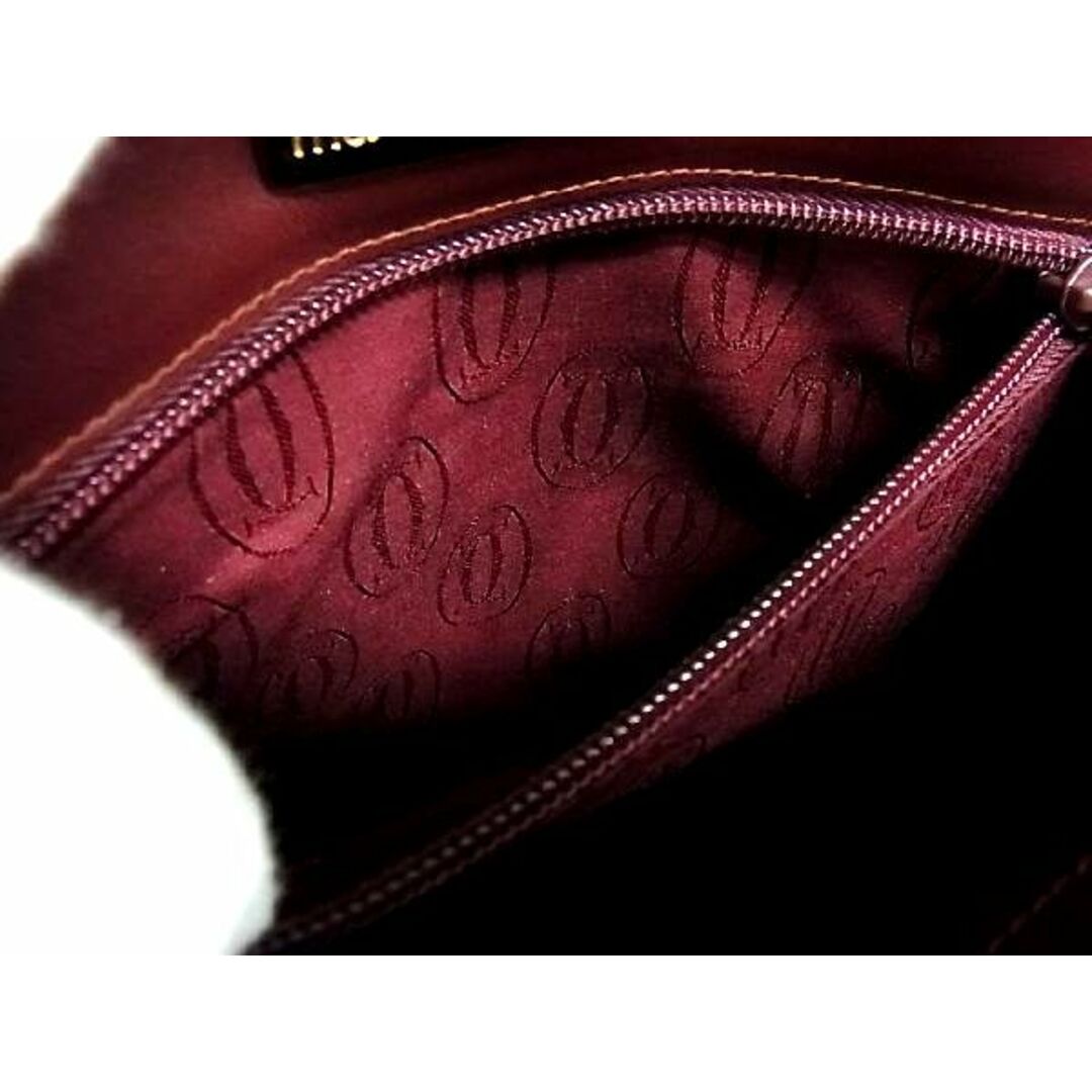■極美品■ Cartier カルティエ マストライン レザー クラッチバッグ セカンドバッグ メンズ レディース ボルドー系 AL3900 7