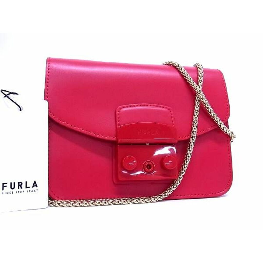 □新品□未使用□ FURLA フルラ メトロポリス レザー チェーン クロス ...