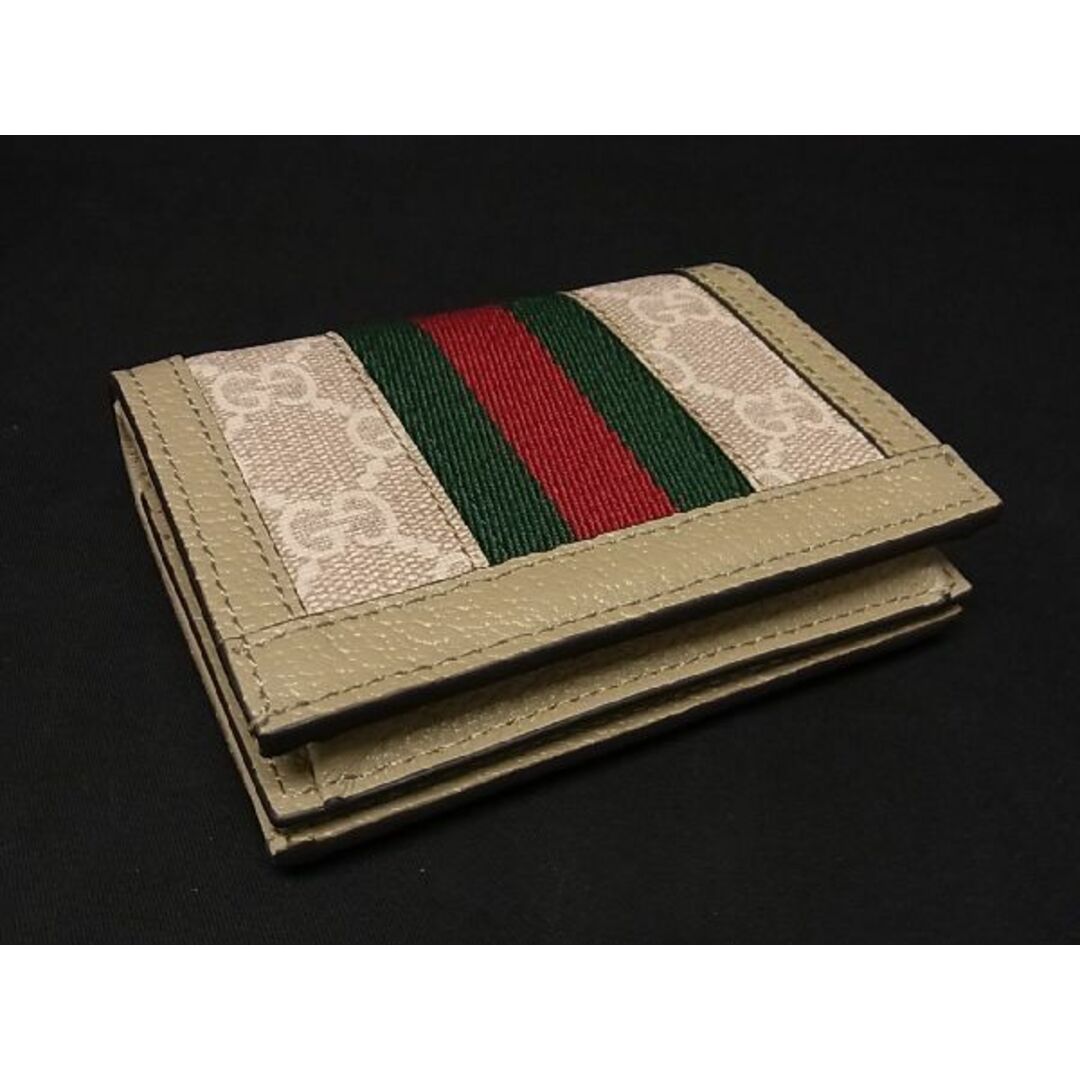 Gucci(グッチ)の■新品■未使用■ GUCCI グッチ 523155 オフィディア GGマーモント シェリーライン PVC 二つ折り 財布 ウォレット グレージュ系 BD7933  メンズのファッション小物(長財布)の商品写真