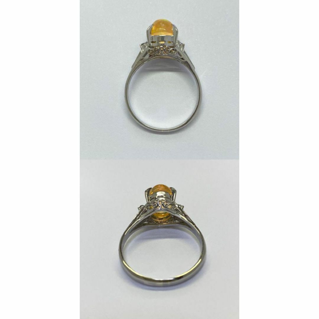 美品 Pt900 ファイアオパール2.58ct ダイヤ計0.29 リング 指輪この機会にぜひどうぞ